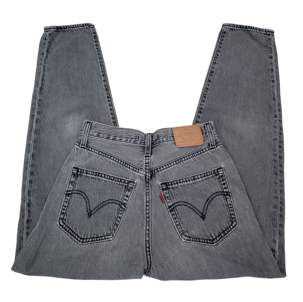 Levi’s High Loose Taper Jeans Black Grey Relaxed Fit Women’s W26 - Picture 9 of 17